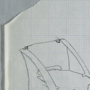 Drawing, Chair sketch, ca. 1982
