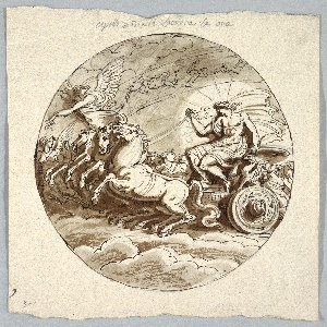 Drawing, Apollo in Chariot with Aurora and the Hours, 1805