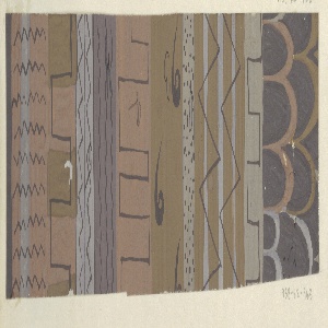 Drawing, Textile Design: Tokio (Tokyo), 1924