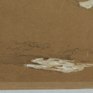 Drawing, Narrow Mountain Valley  with Cascading Stream Near Ysapan, Ecuador, July 12, 1857