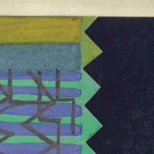 Drawing, Schweden: Navy with Greens and Blue, 1923–32
