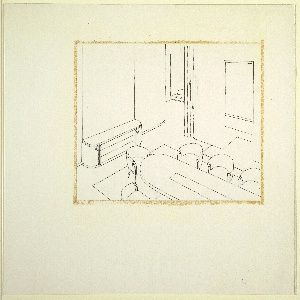 Drawing, Dining Room or Board Room, early 20th century