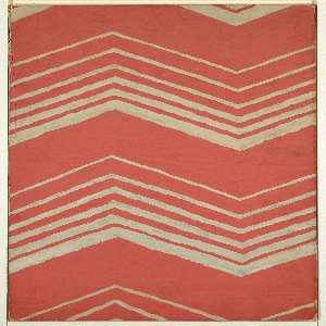 Drawing, Textile Design: Chevron Pattern, 1930s