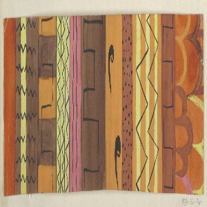 Drawing, Tokio: Browns, Oranges and Yellows, 1923–32