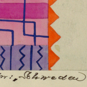 Drawing, Textile Design: Schweden (Sweden), 1924