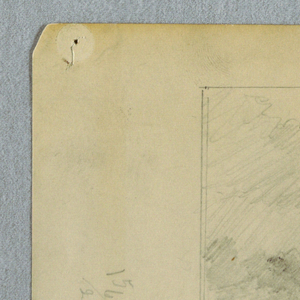 Drawing, Distant View of Sangay Volcano Erupting, Ecuador, 1857–62