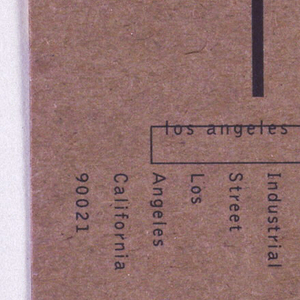 Business Card, LACE (Los Angeles), 1992