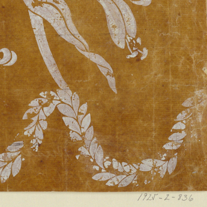 Drawing, Floral field and border, 1780–1815