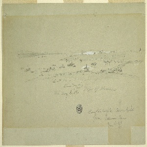 Drawing, Constantinople in Moonlig, June 1859