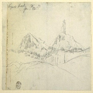Drawing, Lizard Head, Colorado, January 8, 1893