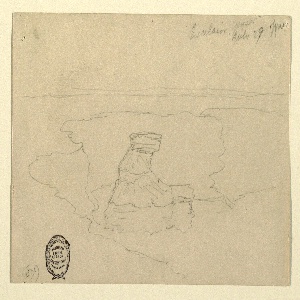 Drawing, Geyser, Excelsior, Yellowstone Park, July 29, 1892