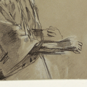 Drawing, Woman in a Sunbonnet, 1874