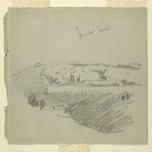 Drawing, Moonlight, Jerusalem, April