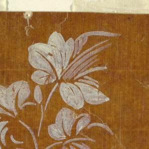 Drawing, Floral field and border, 1780–1815