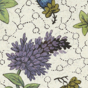 Drawing, Floral design for printed textile, 1800–1818