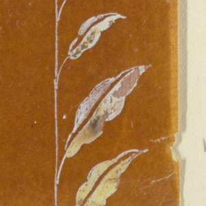 Drawing, Floral field and border, 1780–1815