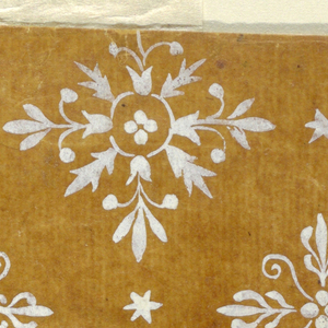 Drawing, Floral field and border, 1780–1815