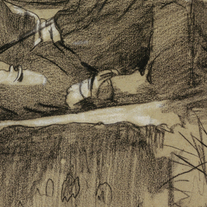 Drawing, Study for "Mountain Climber Resting", 1868–69