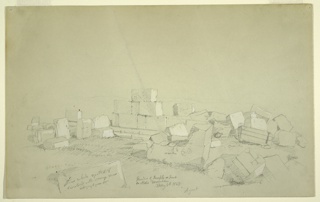 Drawing, Ruins on Abel's Mountain, Syria
