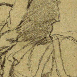 Drawing, Man Riding a Horse, 1862