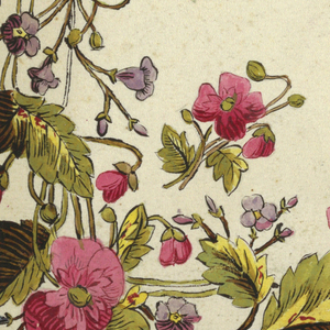 Drawing, Floral design for printed textile, 1800–1818