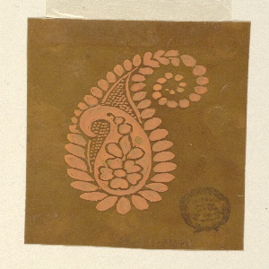 Drawing, Design for Woven Paisley, 1825–40
