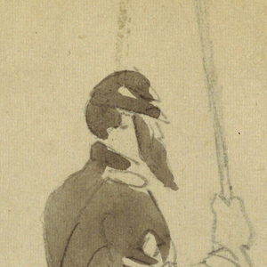 Drawing, Mounted Cavalryman, 1862