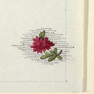 Drawing, Floral design for printed textile, 1800–1818