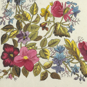 Drawing, Floral design for printed textiles, 1800–1818