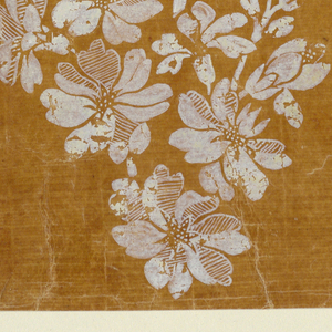 Drawing, Floral field and border, 1780–1815