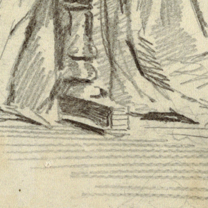 Drawing, Woman at a Piano, 1862