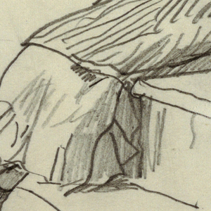 Drawing, Girl Seated on a Porch Step, 1879