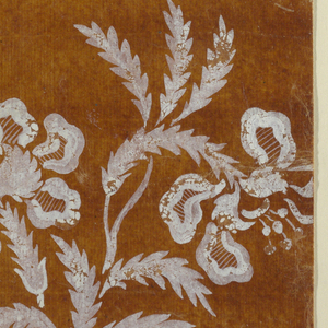 Drawing, Floral field and border, 1780–1815