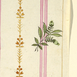 Drawing, Textile Design: Vertical, ca. 1801