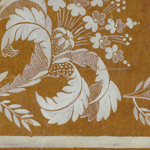 Drawing, Floral field and border, 1780–1815