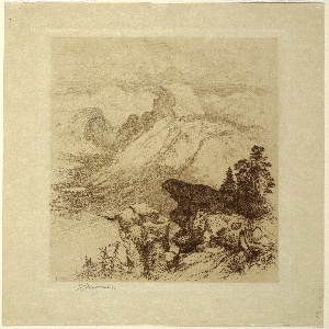 Print, The South Dome, Yosemite Valley, 1887