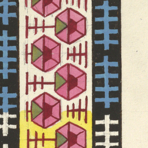 Drawing, Geometric design for printed textile, 1800–1818