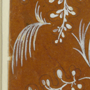 Drawing, Floral field and border, 1780–1815