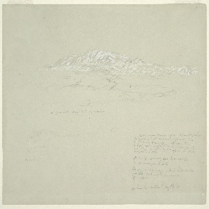 Drawing, Mountains near Baalbek, Syria, May 6, 1868