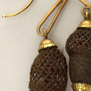 Earrings (USA), ca. 1850