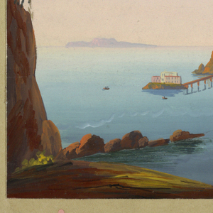 Drawing, View of Naples (or vicinity), 19th century
