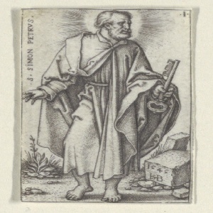 Print, Saint Peter, 1545