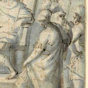 Drawing, Turkish Ambassador Presenting Gift to Don Giovanni of Austria, 1630