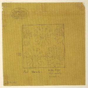 Drawing, Design after William Morris, a Tile, after 1917