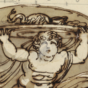 Drawing, Scorpio, Lunette for Ceiling, Sala Ottagonale, Palazzo Milzetti, Faenza, 1804–05