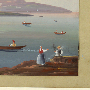 Drawing, View of Naples (or vicinity), 19th century