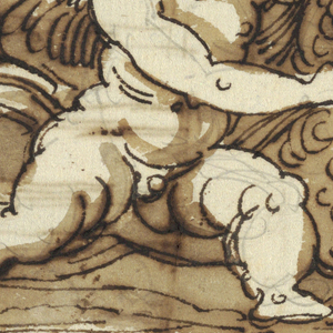 Drawing, Ares, Lunette for Ceiling, Sala Ottagonale, Palazzo Milzetti, Faenza, 1804–05
