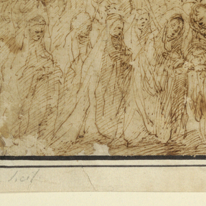Drawing, Ascension of the Virgin, early 17th century
