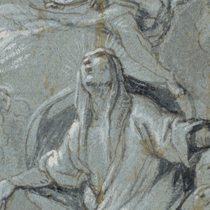 Drawing, Apotheosis of a Female Saint, before 1706