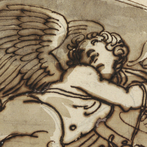 Drawing, Cancer, Lunette for Ceiling, Sala Ottagonale, Palazzo Milzetti, Faenza, 1804–05